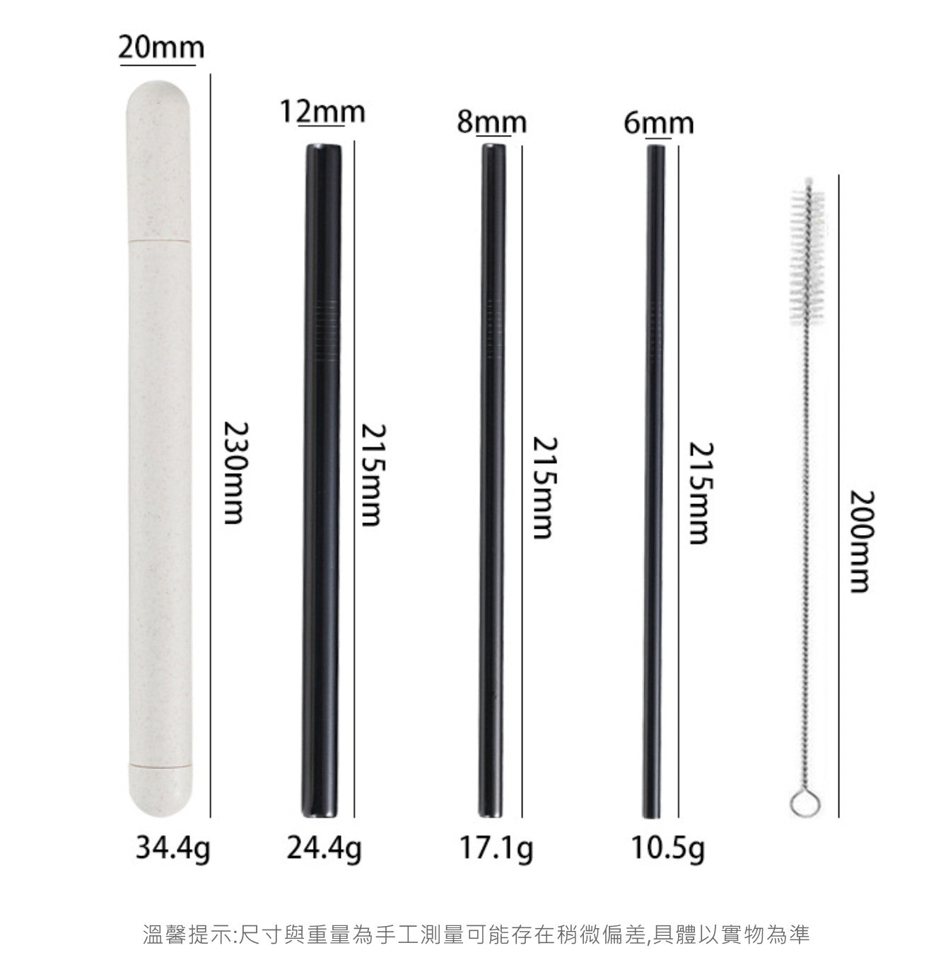 Custom Logo Eco-friendly Wheat Storage Box Stainless Steel Straw Set | Premium Corporate Gifts and Promotional Gifts