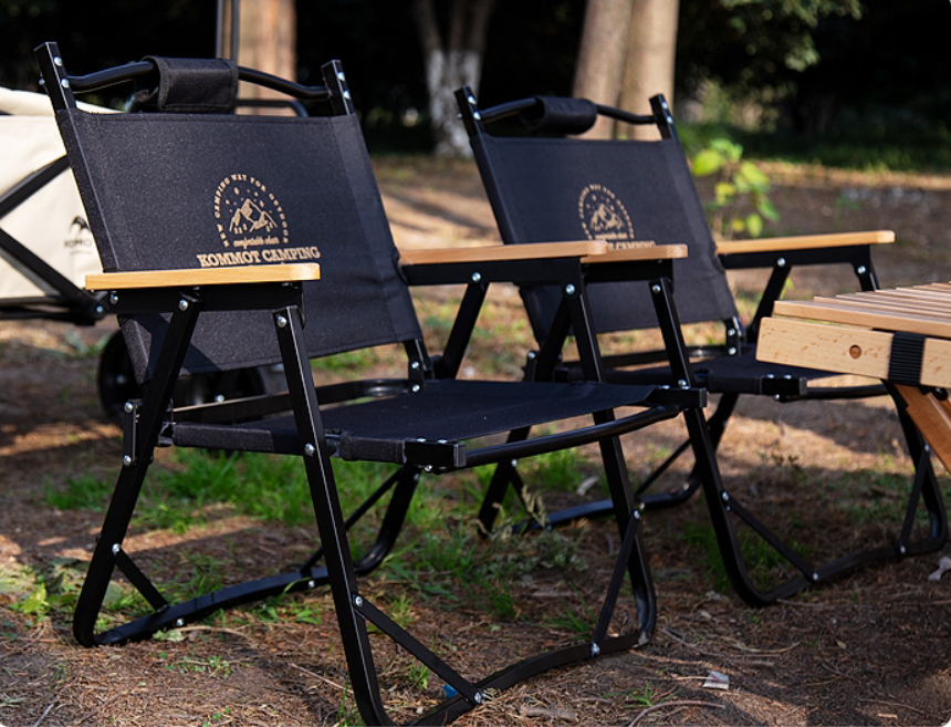 Custom Logo Wooden Handle Folding Chair Portable Camping Storage Chair | Premium Corporate Gifts and Promotional Gifts