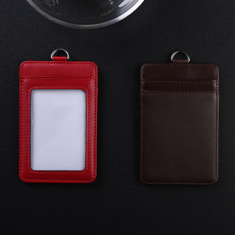 Custom Logo Glossy leather lanyard ID case | Premium Corporate Gifts and Promotional Gifts