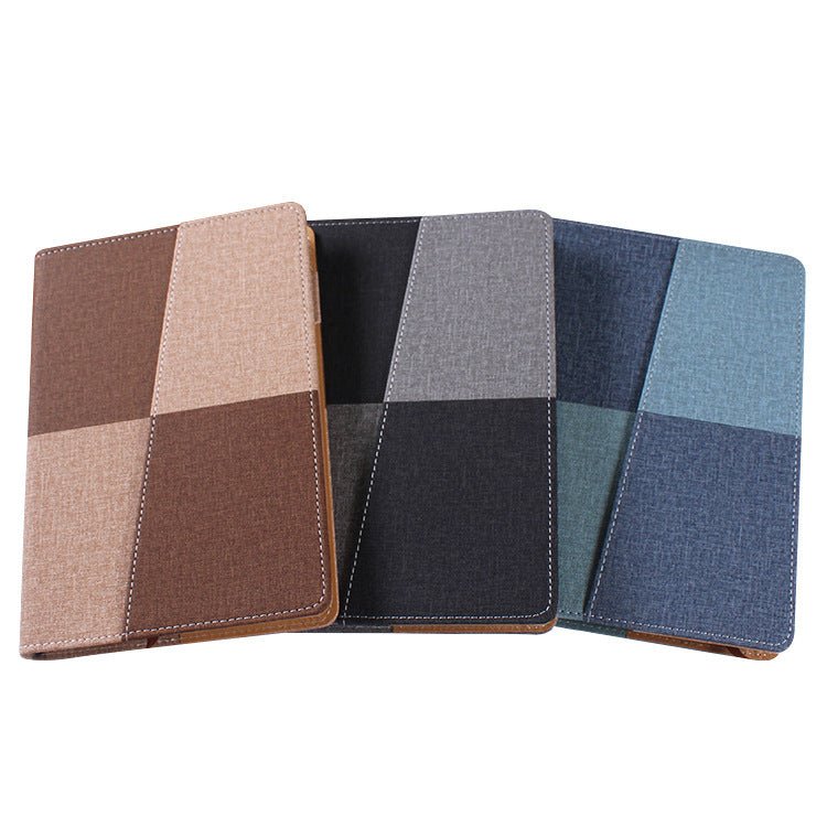 Custom Logo spliced cloth pattern business notebook | Premium Corporate Gifts and Promotional Gifts