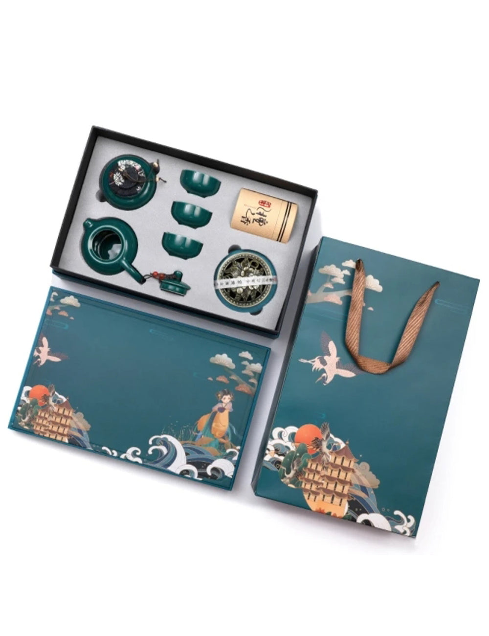 Custom Logo Retro Tea Cup Gift Box Set | Premium Corporate Gifts and Promotional Gifts