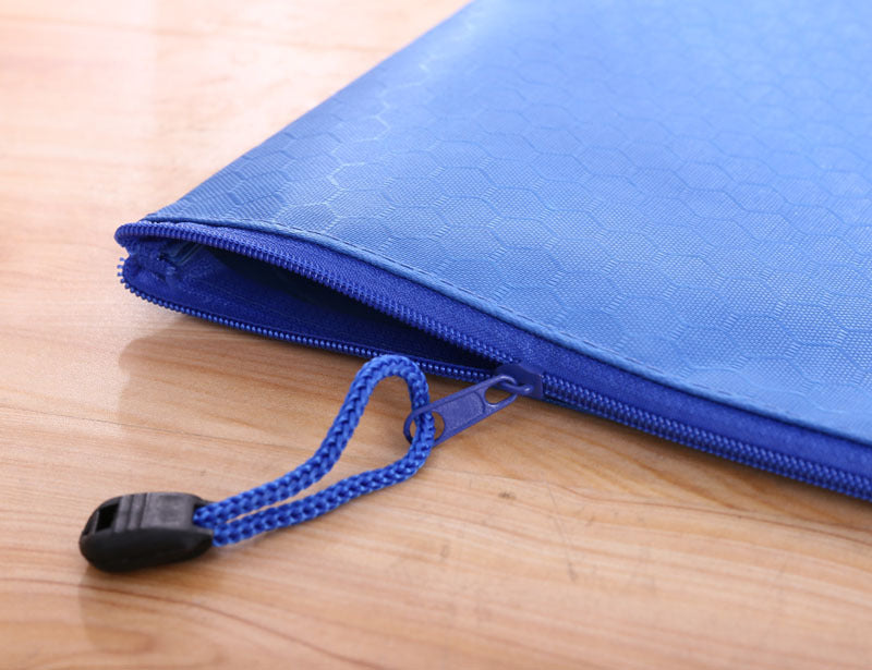 Custom Logo Football Pattern Document Zipper Bag | Premium Corporate Gifts and Custom Gifts