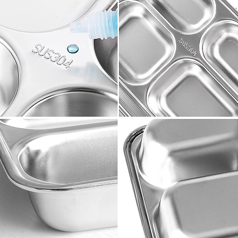 Custom Logo Stainless Steel Dinner Plate Set with Lid | Premium Corporate Gifts and Promotional Gifts