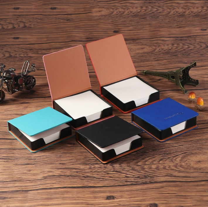 Custom Logo Desk leather box note paper | Premium Corporate Gifts and Custom Gifts