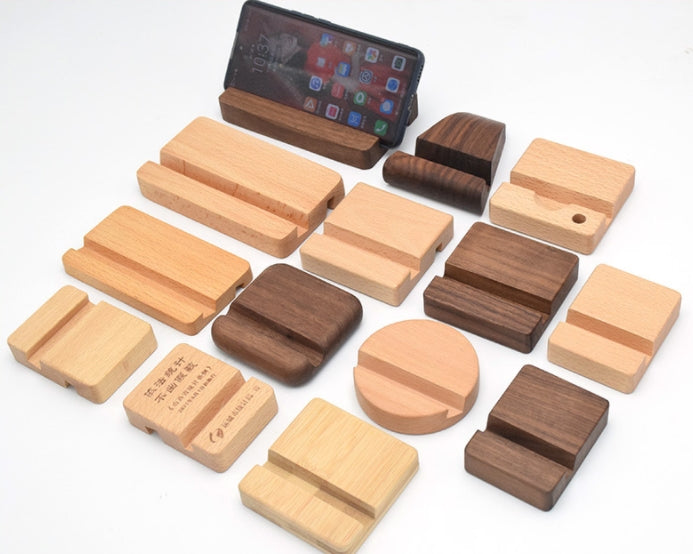 Custom Logo Wood Grain Mobile Phone Holder | Premium Corporate Gifts and Custom Gifts