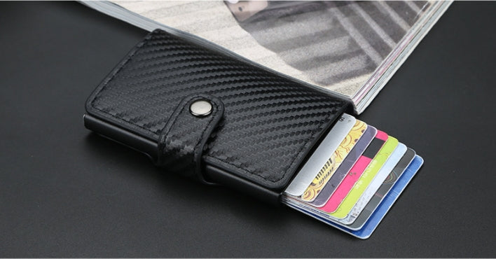 Custom Logo Plaid Anti-Magnetic Card Case | Premium Corporate Gifts and Custom Gifts