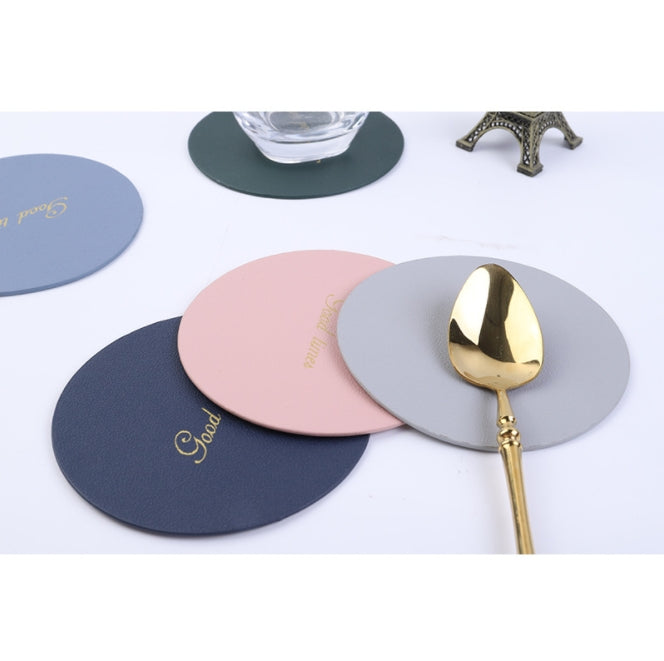 Custom Logo PU Fashion Leather Coaster | Premium Corporate Gifts and Promotional Gifts