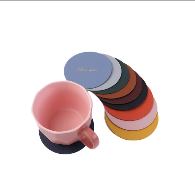 Custom Logo PU Fashion Leather Coaster | Premium Corporate Gifts and Custom Gifts