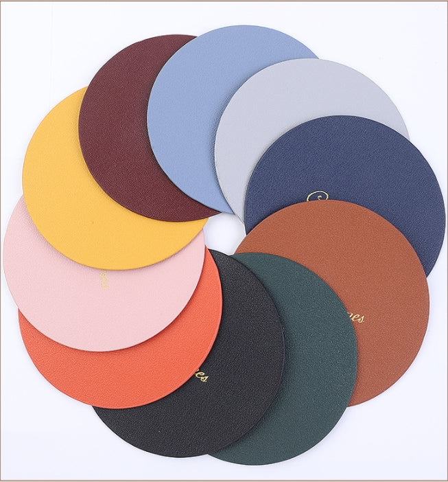 Custom Logo PU Fashion Leather Coaster | Premium Corporate Gifts and Promotional Gifts