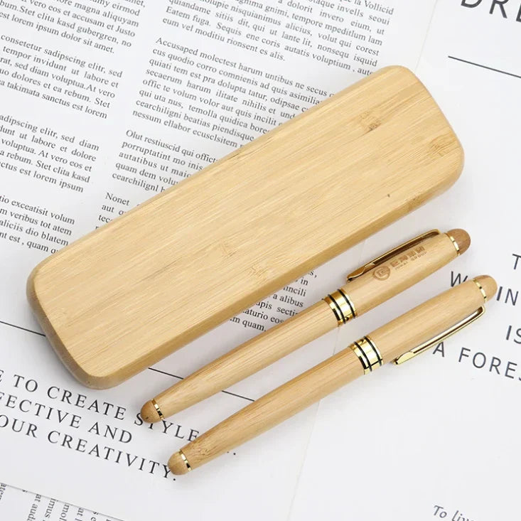 Custom Logo Wooden pen set | Premium Corporate Gifts and Custom Gifts