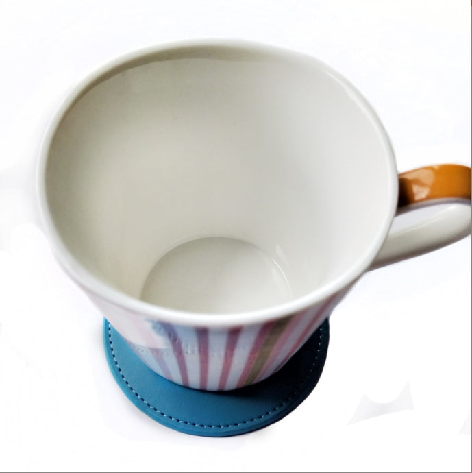 Custom Logo PU leather coaster | Premium Corporate Gifts and Promotional Gifts