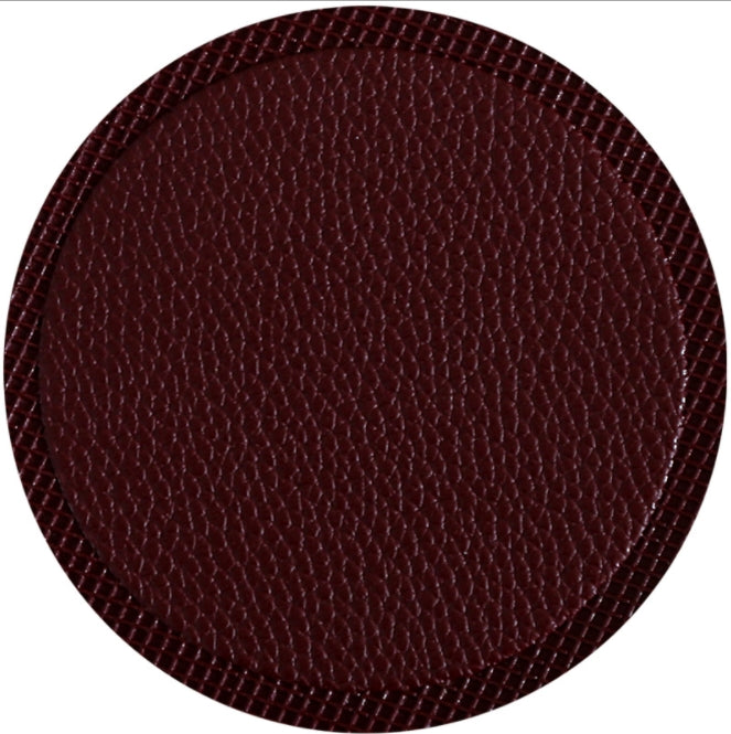 Custom Logo PU leather round coaster | Premium Corporate Gifts and Promotional Gifts