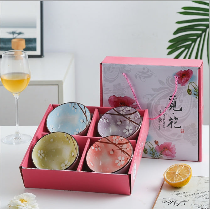 Custom Logo Japanese Snowflake Bowl Set | Premium Corporate Gifts and Custom Gifts