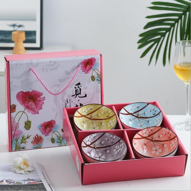 Custom Logo Japanese Snowflake Bowl Set | Premium Corporate Gifts and Custom Gifts