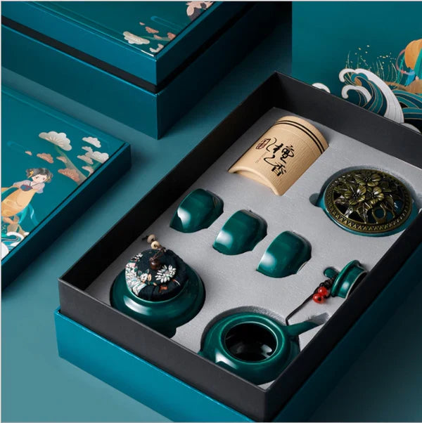 Custom Logo Retro Tea Cup Gift Box Set | Premium Corporate Gifts and Custom Gifts