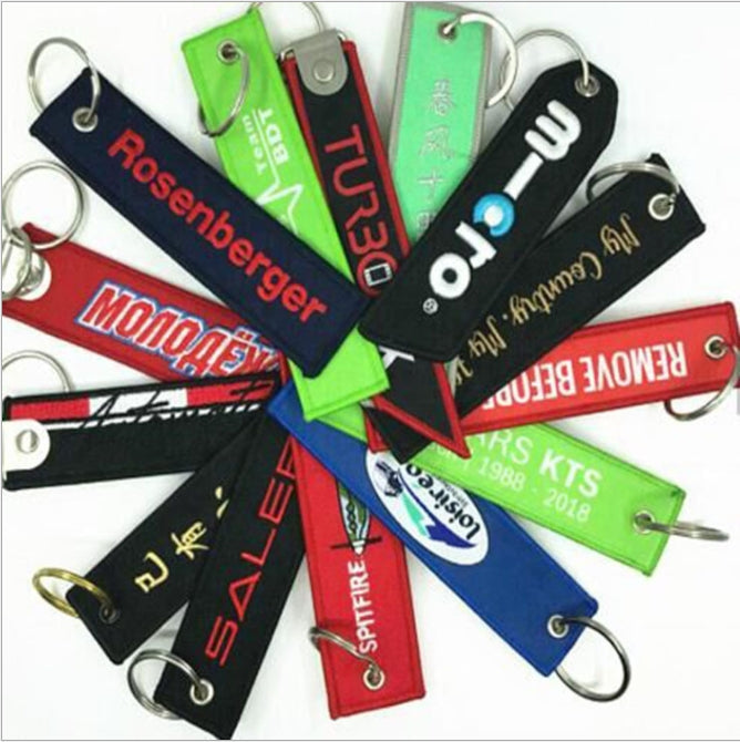 Custom Logo  Embroidered Keychains | Premium Corporate Gifts and Promotional Gifts