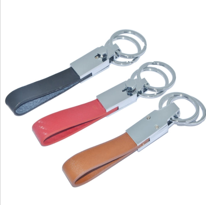 High-quality Long Leather Metal Keychain, view 2 of 3