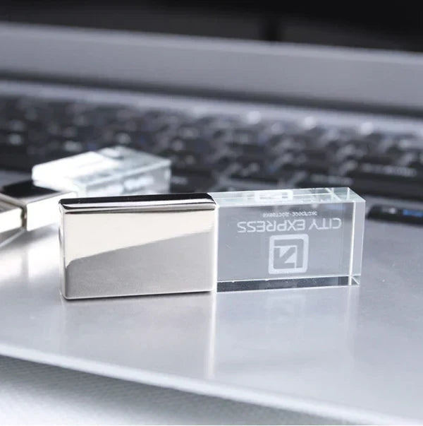 Transparent Crystal Flash Drive, view 2 of 4