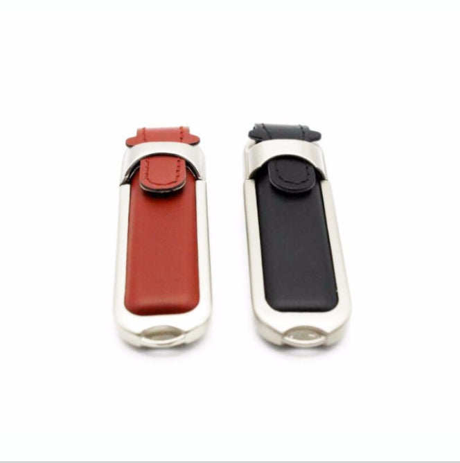 Custom Logo Leather Metal Flash Drive | Premium Corporate Gifts and Promotional Gifts