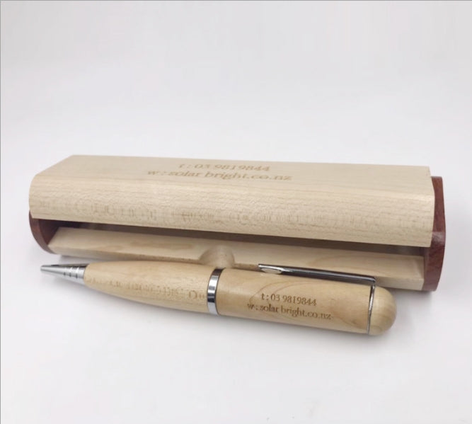 Custom Logo Wooden USB Pen Set | Premium Corporate Gifts and Promotional Gifts