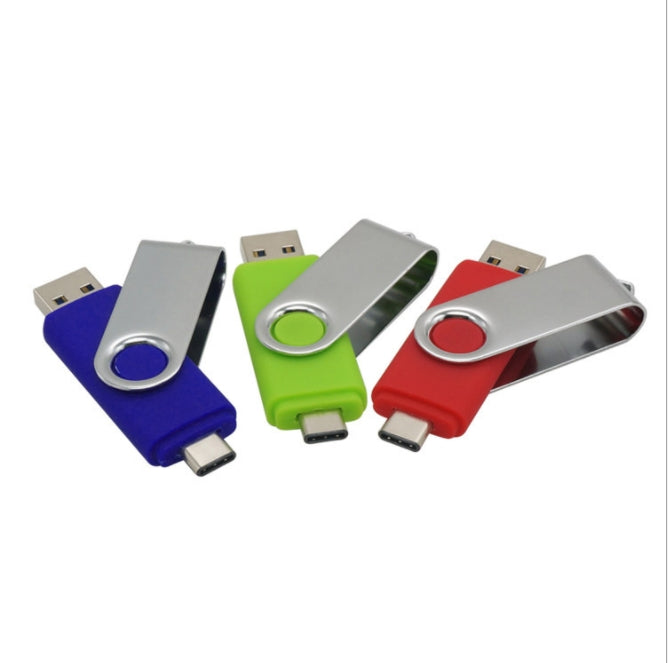 Custom Logo Mobile phone and computer dual-purpose rotating flash drive | Premium Corporate Gifts and Promotional Gifts