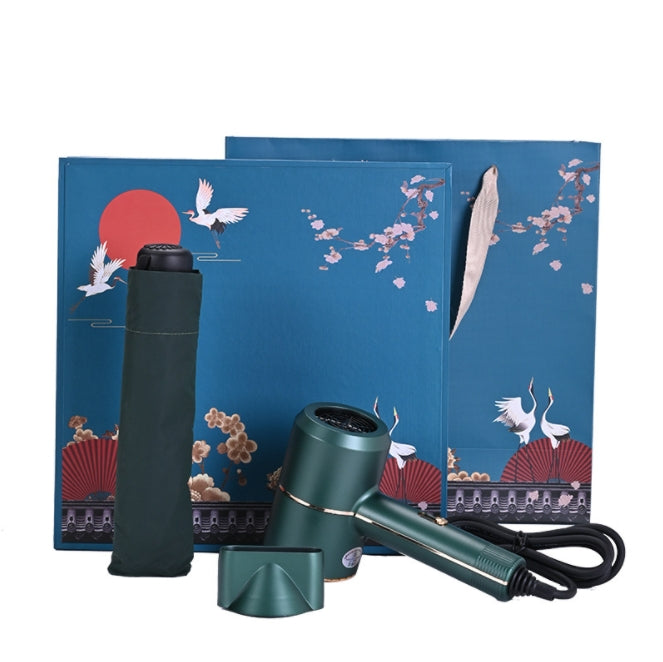 Custom Logo High-end hair dryer + umbrella gift box set | Premium Corporate Gifts and Promotional Gifts