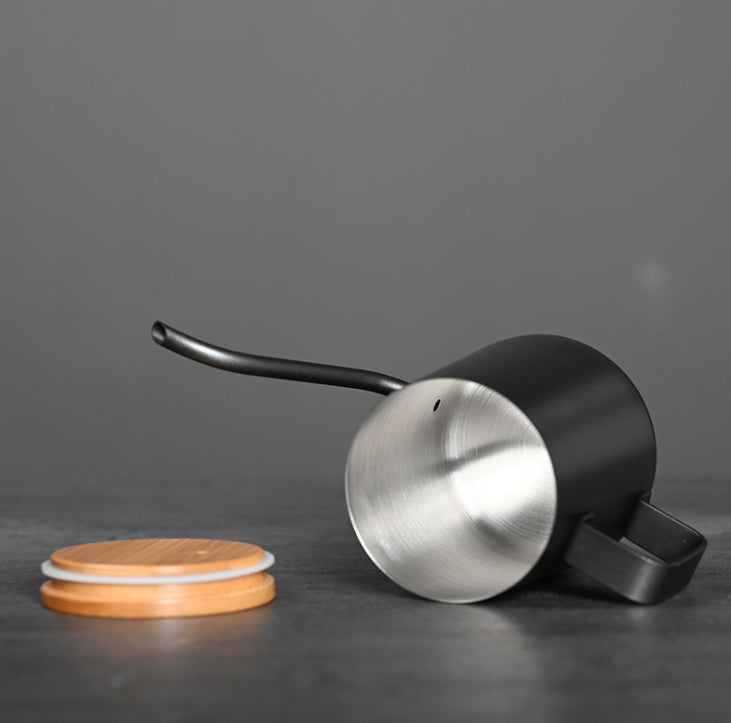 Custom Logo Stainless steel bamboo lid coffee brewing pot | Premium Corporate Gifts and Promotional Gifts