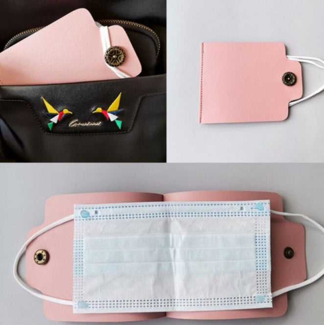 Custom Logo Square Leather Mask Storage Clip | Premium Corporate Gifts and Promotional Gifts