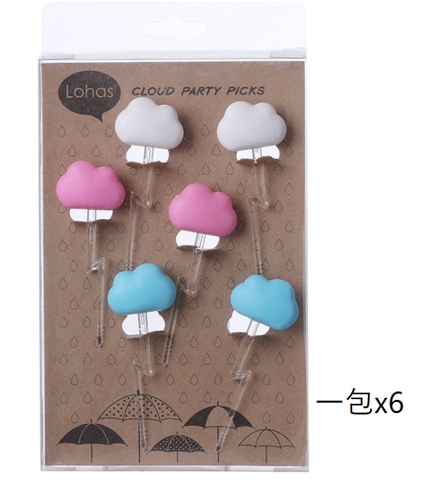 Custom Logo Cute cloud-shaped fork | Premium Corporate Gifts and Promotional Gifts