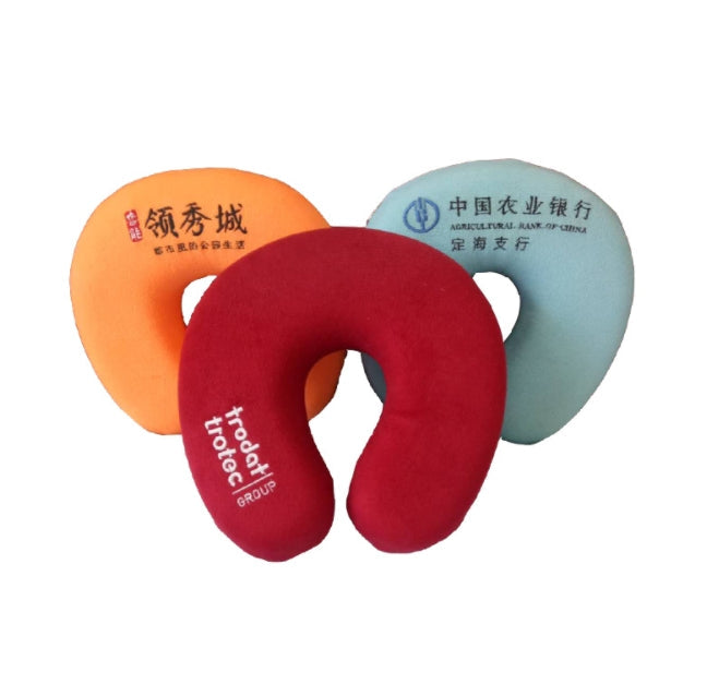 Custom Logo Sharon U-shaped neck pillow | Premium Corporate Gifts and Custom Gifts