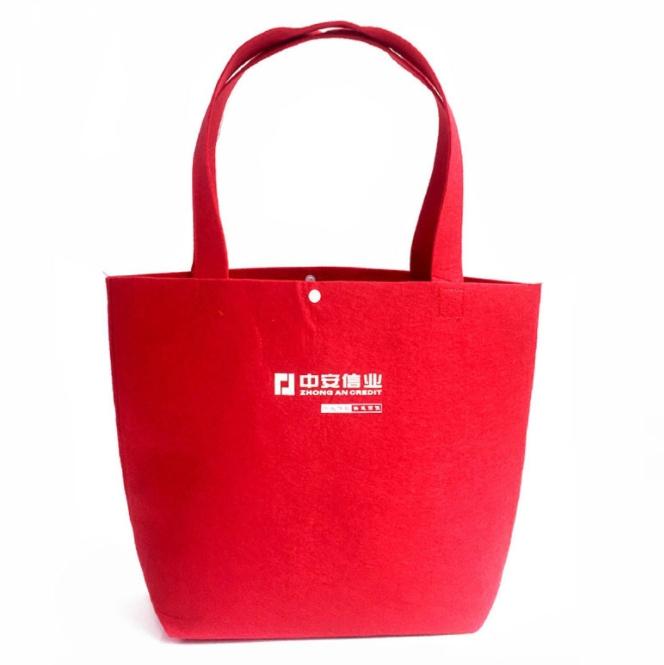 Custom Logo Classic wool felt handbag | Premium Corporate Gifts and Promotional Gifts