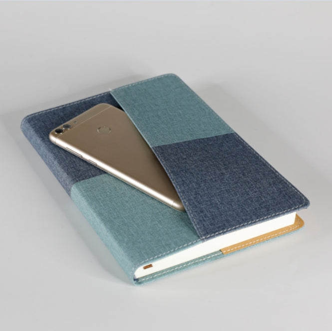 Custom Logo spliced cloth pattern business notebook | Premium Corporate Gifts and Custom Gifts