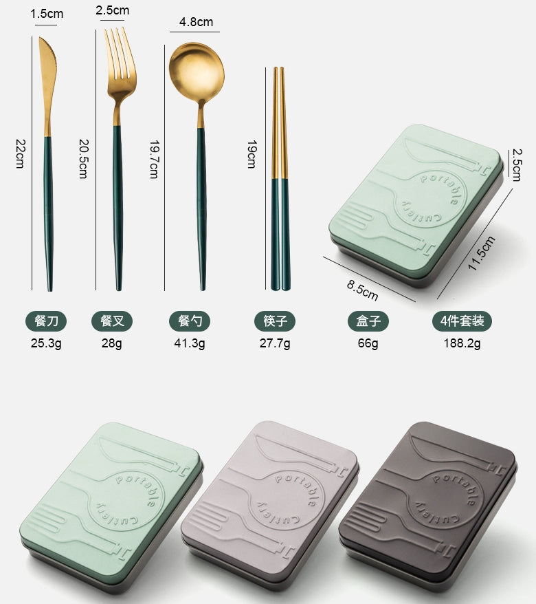 Custom Logo High-end folding tableware set | Premium Corporate Gifts and Promotional Gifts