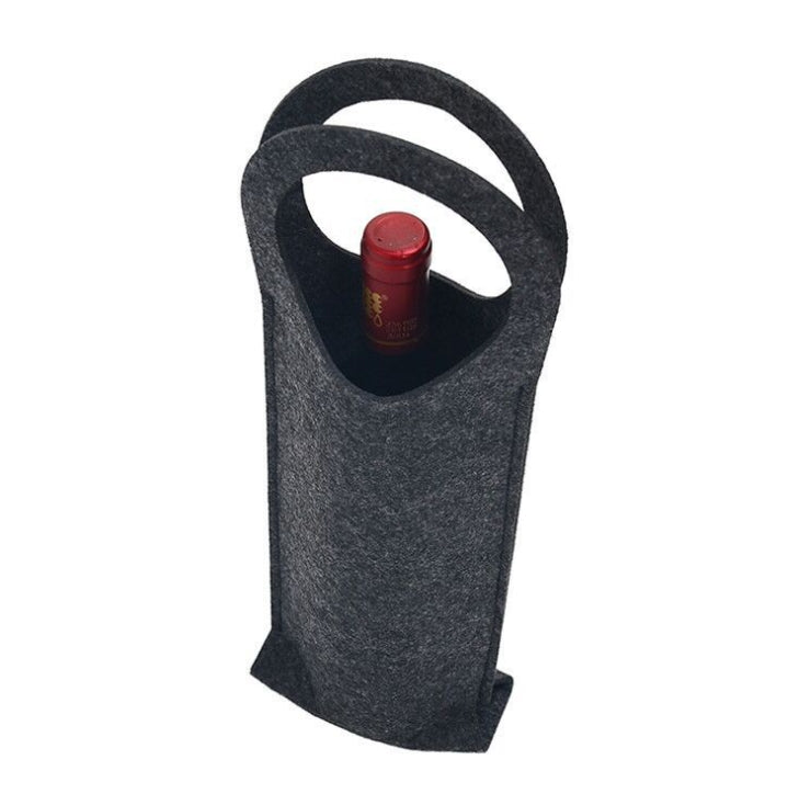 Custom Logo Fashionable wool felt red wine bag | Premium Corporate Gifts and Promotional Gifts