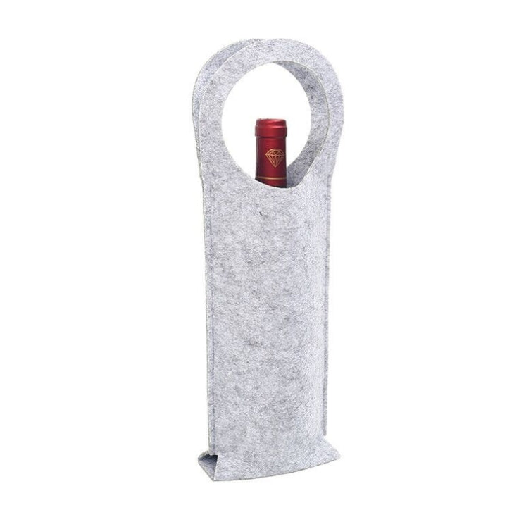 Custom Logo Fashionable wool felt red wine bag | Premium Corporate Gifts and Promotional Gifts