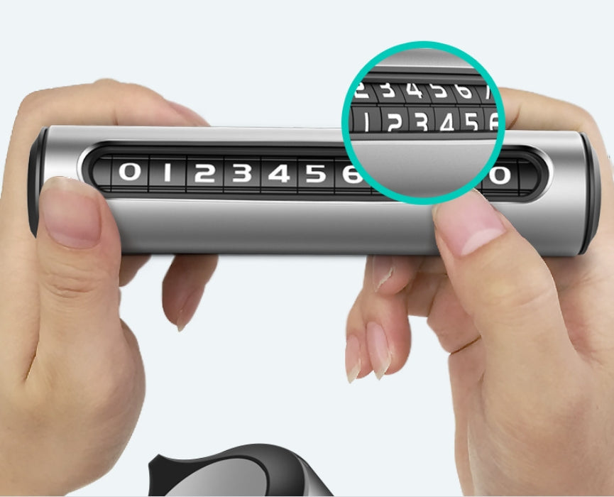 Custom Logo Automotive aluminum alloy temporary parking number plate | Premium Corporate Gifts and Promotional Gifts