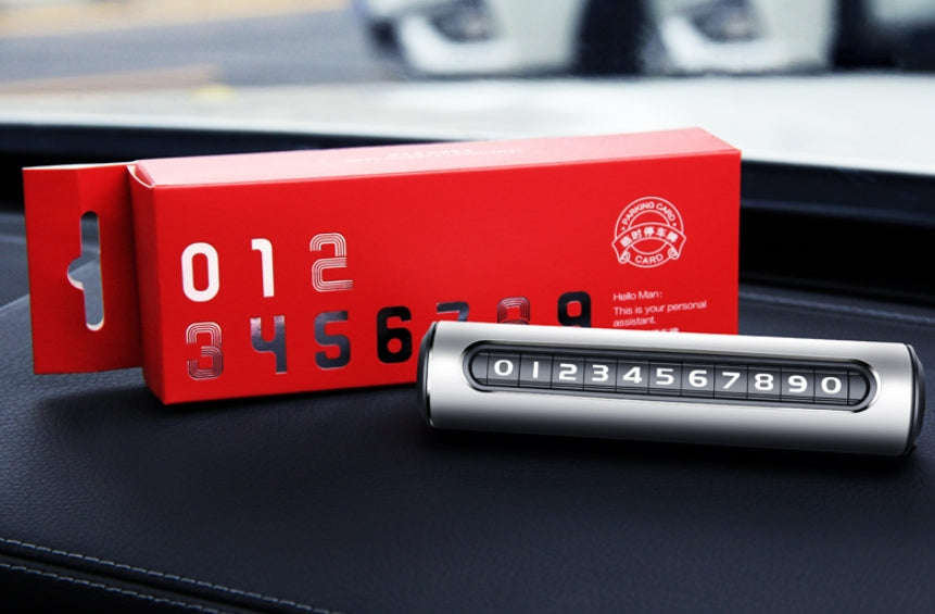 Custom Logo Automotive aluminum alloy temporary parking number plate | Premium Corporate Gifts and Promotional Gifts