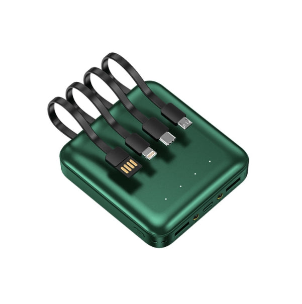 Custom Logo Square Multi-Wire Power Bank | Premium Corporate Gifts and Promotional Gifts