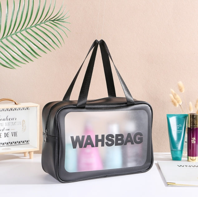 Custom Logo Black Travel Capacity Portable Toiletry Bag | Premium Corporate Gifts and Promotional Gifts
