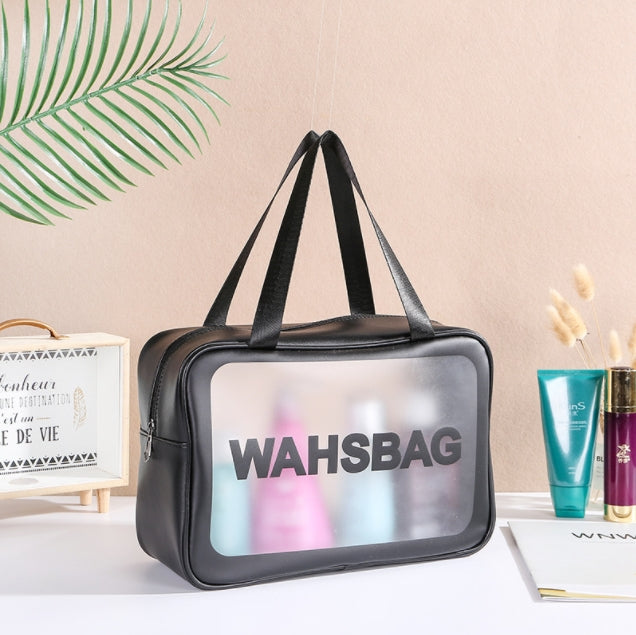 Custom Logo Black Travel Capacity Portable Toiletry Bag | Premium Corporate Gifts and Promotional Gifts