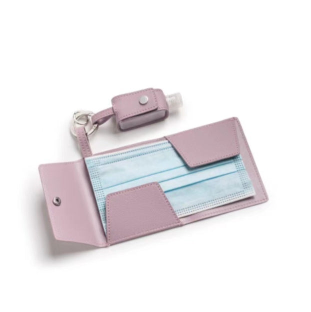 Custom Logo Leather mask + hand sanitizer combination set | Premium Corporate Gifts and Promotional Gifts