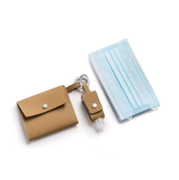 Custom Logo Leather mask + hand sanitizer combination set | Premium Corporate Gifts and Custom Gifts