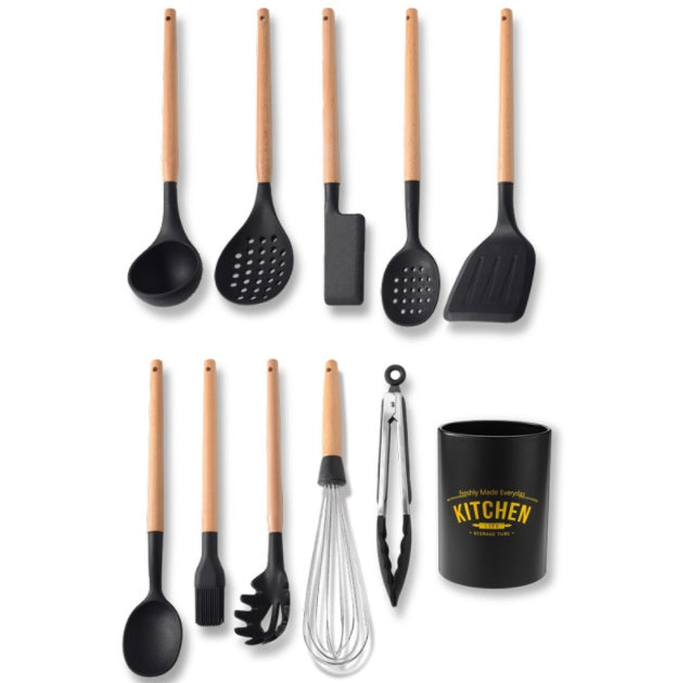 Custom Logo Kitchen utensils and tableware set of eleven pieces | Premium Corporate Gifts and Promotional Gifts