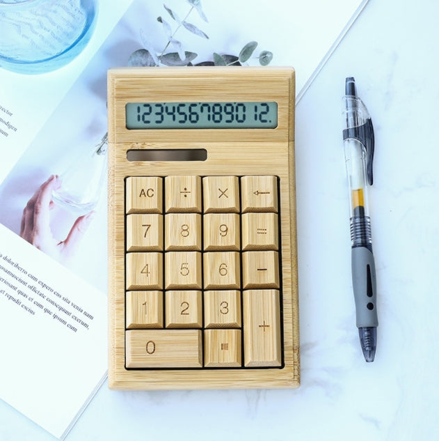 Custom Logo Bamboo and Wood Calculator | Premium Corporate Gifts and Promotional Gifts