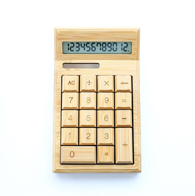 Custom Logo Bamboo and Wood Calculator | Premium Corporate Gifts and Promotional Gifts