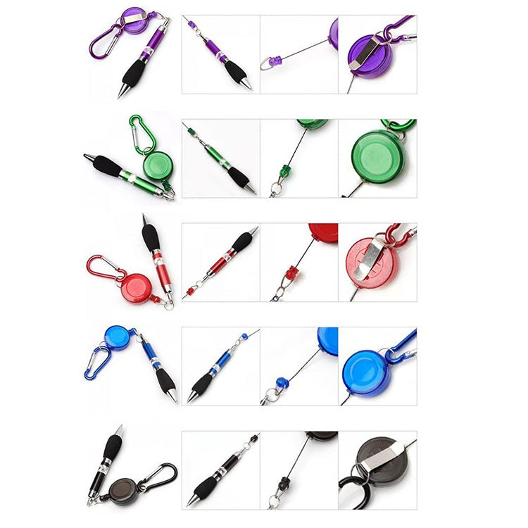 Custom Logo Telescopic clip metal ballpoint pen | Premium Corporate Gifts and Promotional Gifts