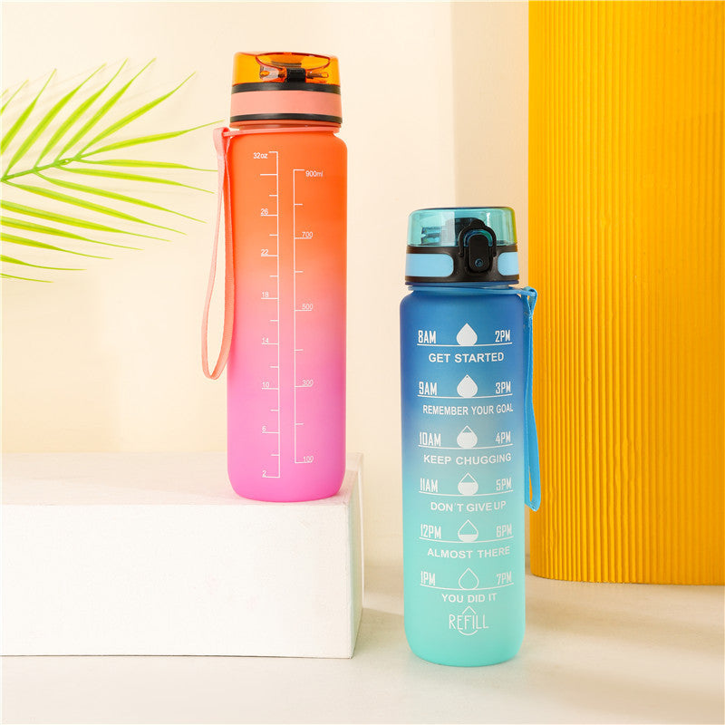 Custom Logo Colorful gradient color water bottle 1L | Premium Corporate Gifts and Promotional Gifts
