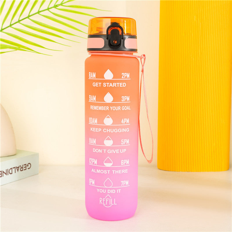 Colorful Gradient Color Water Bottle 1L, view 7 of 10