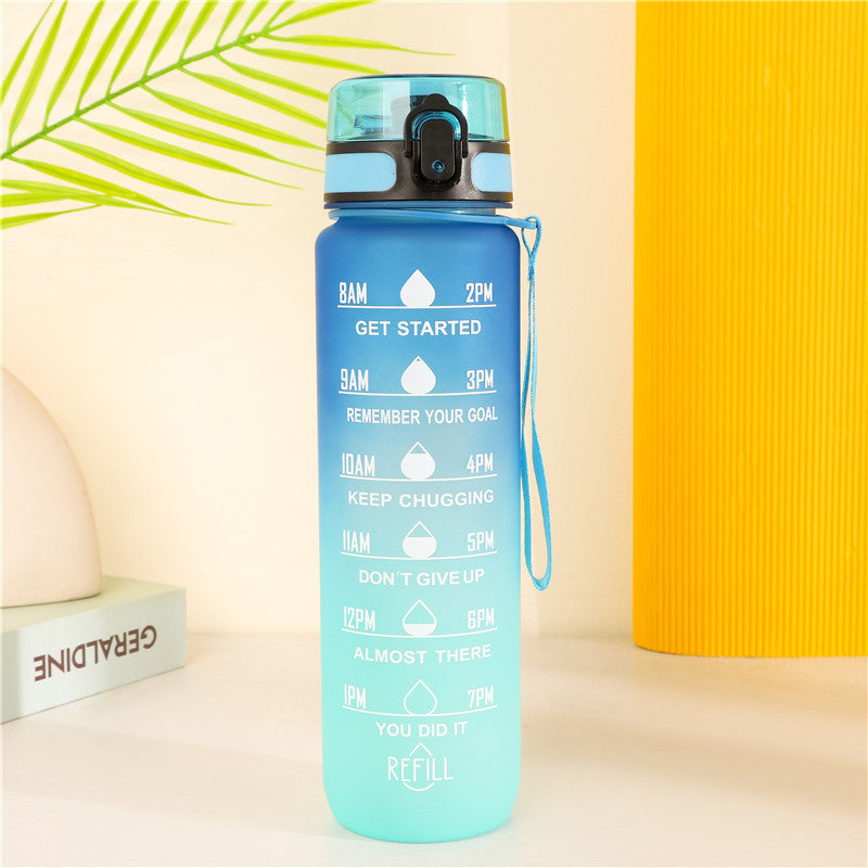 Colorful Gradient Color Water Bottle 1L, view 8 of 10