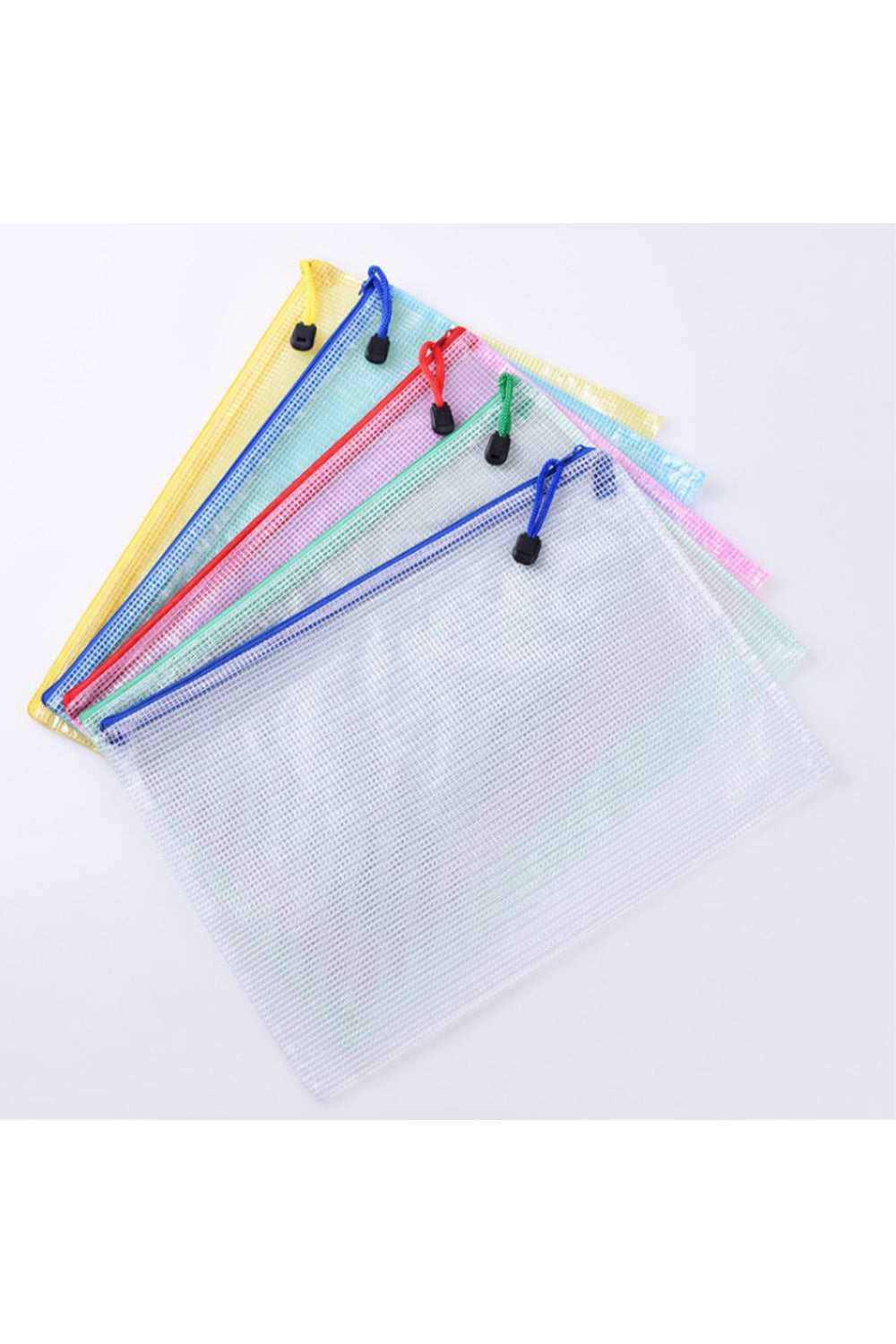 Custom Logo Transparent Grid Document Bag | Premium Corporate Gifts and Promotional Gifts